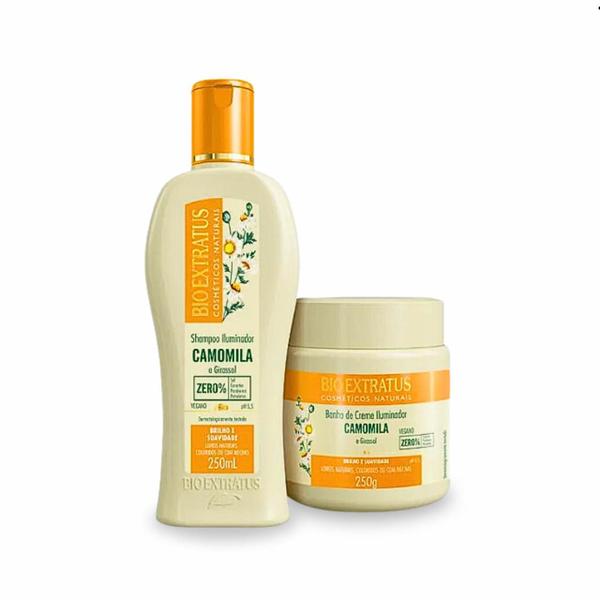 Imagem de Kit Bio Extratus Camomila e Girassol Shampoo+ B. Creme 250g