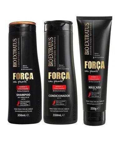 Kit Bio Extratus Força Com Pimenta ( 3 Produtos ) Imagem de Kit Bio Extratus Força Com Pimenta ( 3 Produtos )