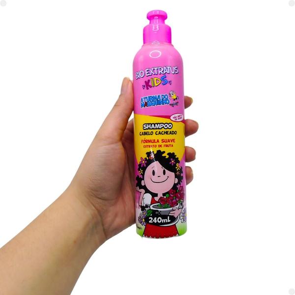 Imagem de Kit Bio Extratus Kids A Turma do Maluquinho Cacheado: Shampoo, Condicionador e Máscara