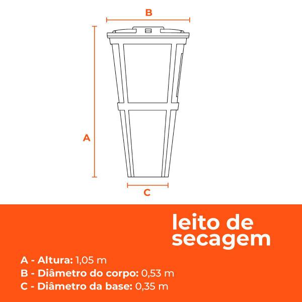 Imagem de Kit Biodigestor 750L/dia Tecnipar e Leito de Secagem Tecnipar