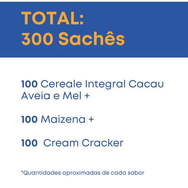 Imagem de Kit biscoito bauducco sabores diversos 300 sachês