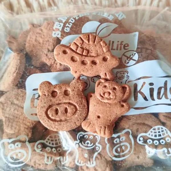 Imagem de Kit Biscoito Beijinho Vegano Bichinhos Kids - Natural Life 3 Unidades