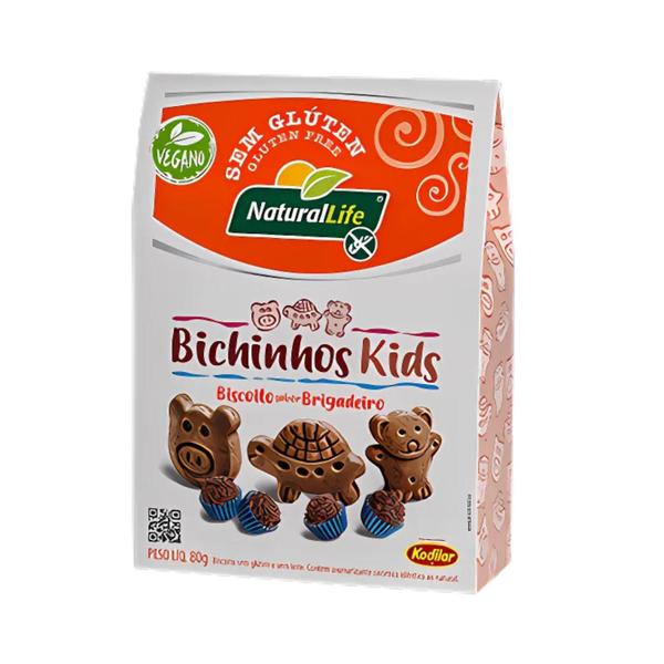 Imagem de Kit Biscoito Brigadeiro Vegano Bichinhos Kids - Natural Life 3 Unidades