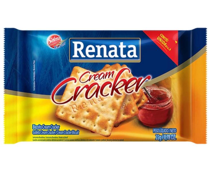 Imagem de Kit Biscoito Em Sachê Renata Cream Cracker - 80 Und