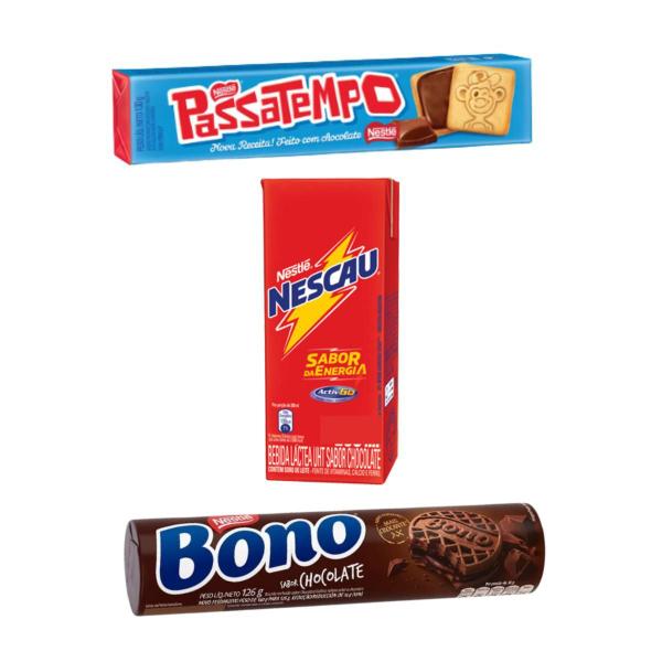 Imagem de Kit Biscoito Passatempo E Bonno + Toddynho (3und)