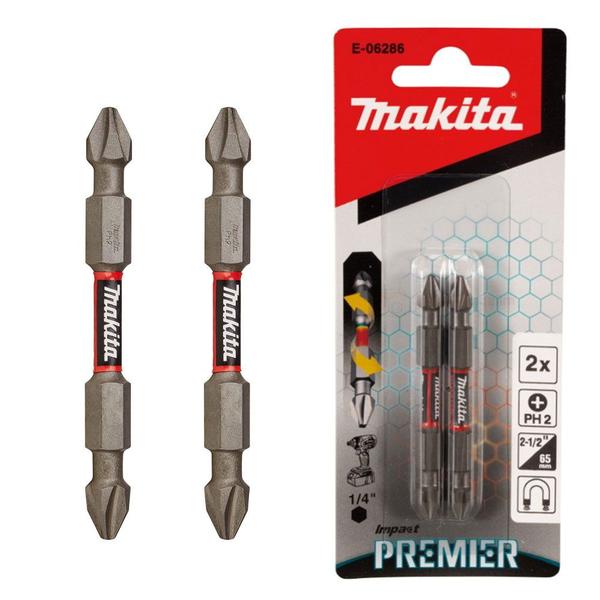 Imagem de Kit Bits de Torção Impact PH2 Duplo 65mm 2Pçs E-06286 Makita