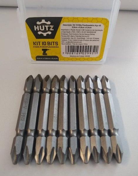 Imagem de Kit  Bits  Phillps10 pç - 6cm - Hutz