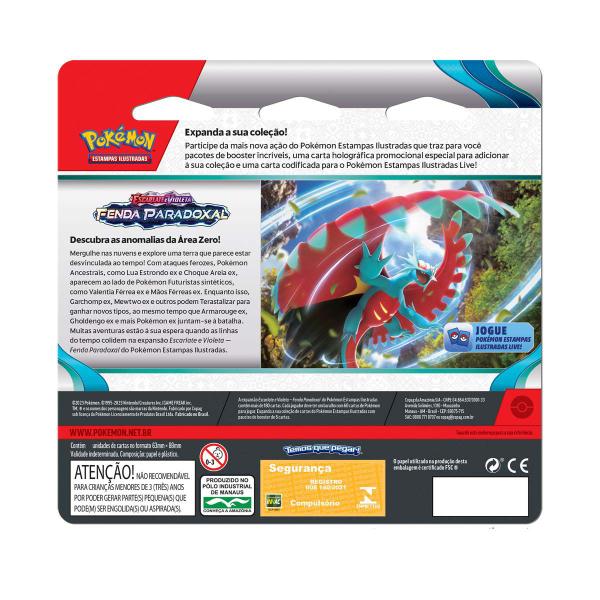 Imagem de Kit blister quadruplo pokémon arctibax e cetitan ev4 fenda paradoxal copag