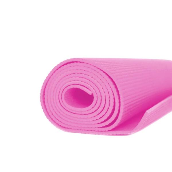 Imagem de Kit Bloco de Apoio para Yoga em Eva Rosa Liveup + Colchonete Tapete para Yoga Ginastica Eva Rosa  Liveup Sports 