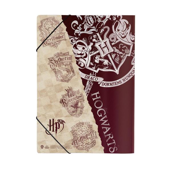 Imagem de Kit Bloco Planejamento Mensal e Pasta Aba Elástica Harry Potter - Sem Lombo DAC - Hogwarts - Planner Mensal de Mesa