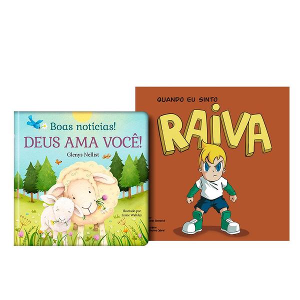 Imagem de Kit Boas Notícias! Deus Ama Você! Capa Dura + Coleção Sentimentos e Emoções Raiva