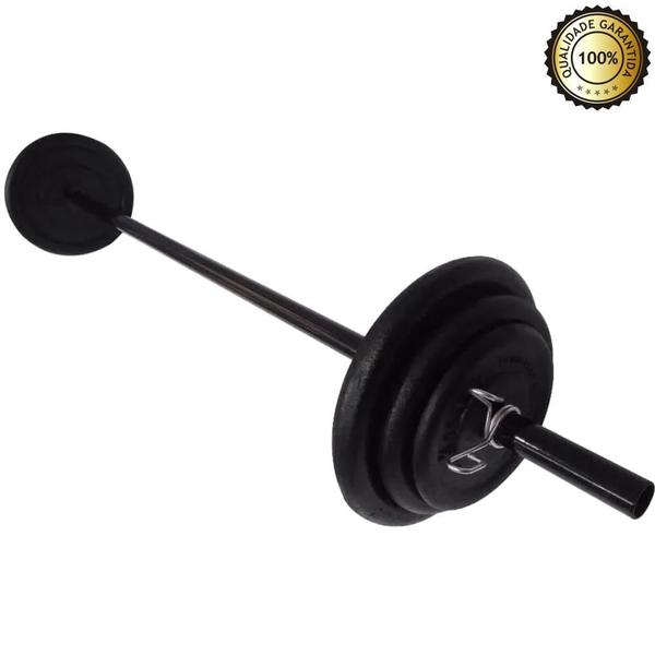 Imagem de Kit Body Pump - Barra + 08 Kg De Anilhas Emborrachadas