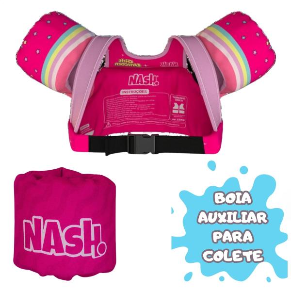 Imagem de Kit Boía Auxiliar com Colete Salva Vidas Infantil 25 kg Personagens