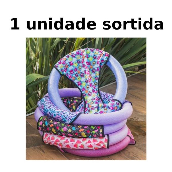 Imagem de Kit Boia Fralda Infantil Modelo Espaguete Estampas Sortidas + Baldinho de Praia com 8 Pecas em Cores Sortidas