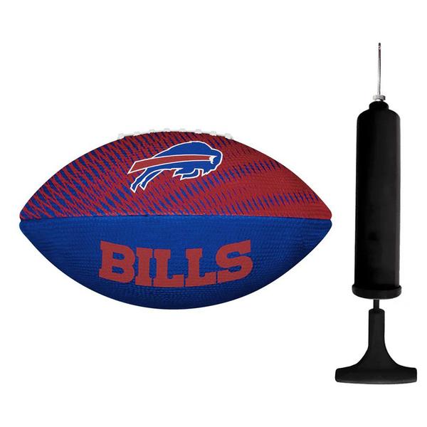 Imagem de Kit Bola de Futebol Americano Wilson NFL Buffalo Bills + Bomba de Ar