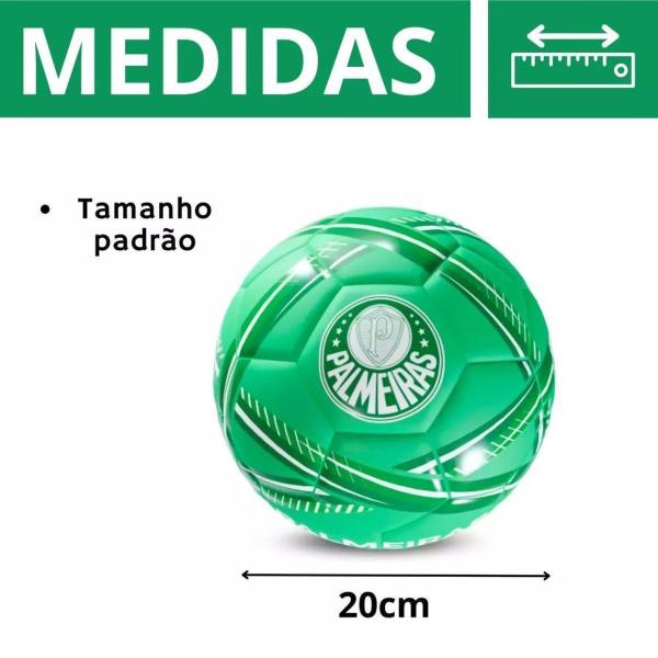 Imagem de Kit Bola de Futebol Palmeiras C/ Garrafa 450ml E Mochila Tipo Saco Time Oficial e Licenciado