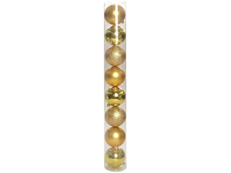 Kit Bola de Natal Ouro 5cm 8 Unidades Cromus Kit Bola de Natal Ouro 5cm 8 Unidades Cromus