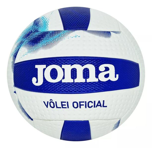 Imagem de Kit Bola De Vôlei Joma Núria + Rede Vôlei Master Rede Seda 9.5 Metros 1 Faixa Sintética