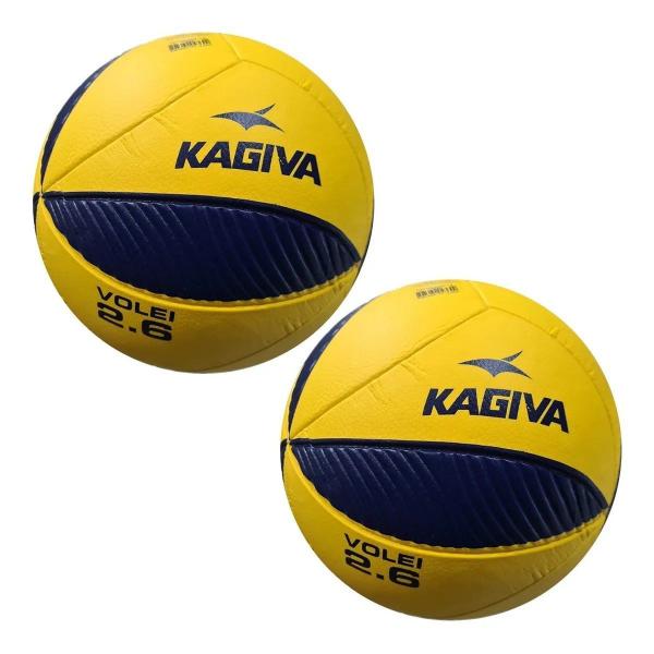 Imagem de Kit Bola De Vôlei Kagiva 2.6 Super Macia - 2 Bolas