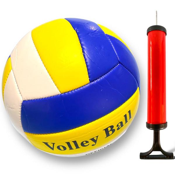 Imagem de Kit Bola de Vôlei Quadra Praia Tamanho Padrão + Bomba de Ar