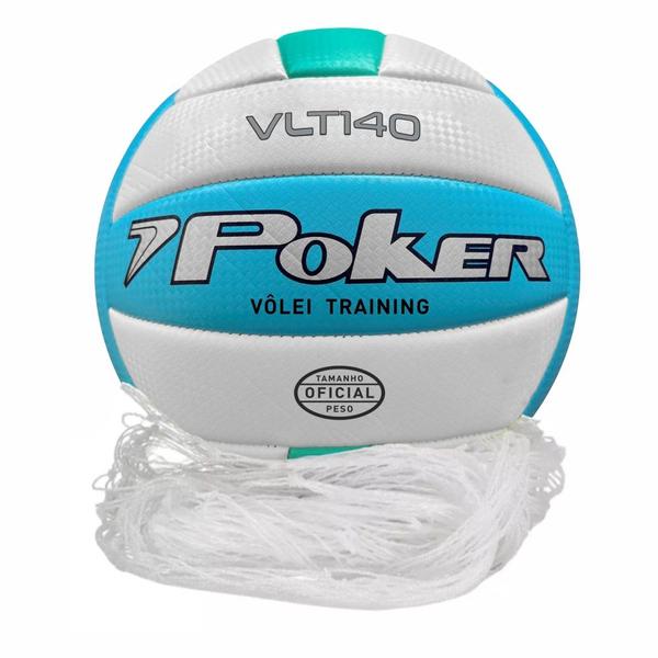 Imagem de Kit Bola De Vôlei VLT140 + Rede de Vôlei Poker