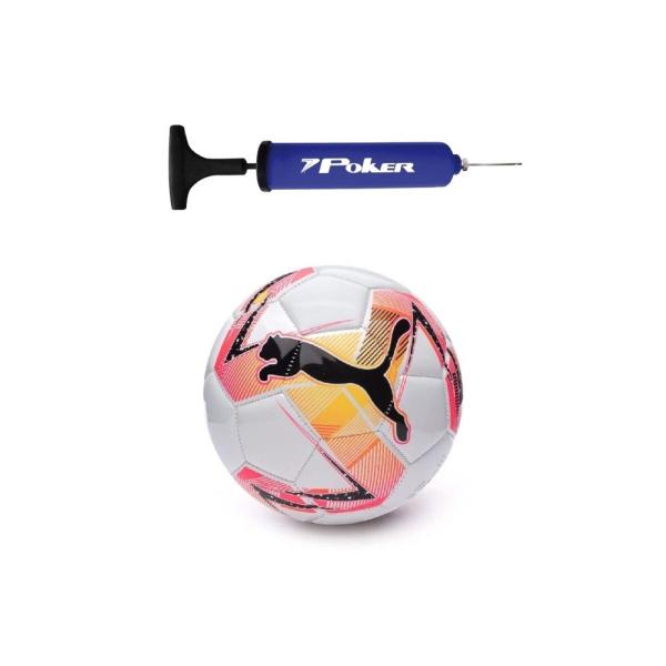 Imagem de Kit Bola Futsal Puma 3 MS + Bomba de Ar Azul