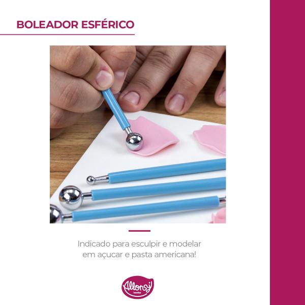 Imagem de Kit Boleador para confeitar pasta americada 12,5 cm 4un