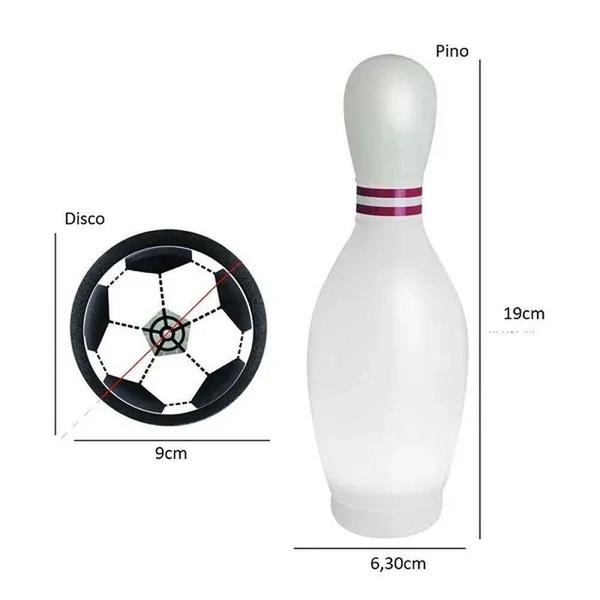 Imagem de Kit Boliche Com Disco Flutuante E Pinos Iluminado Air Soccer