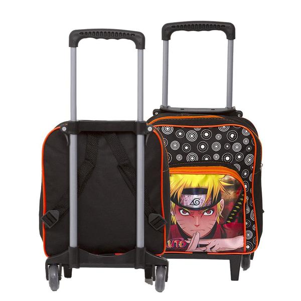 Imagem de Kit Bolsa Escolar Menino Naruto Carrinho Passeio Lancheira