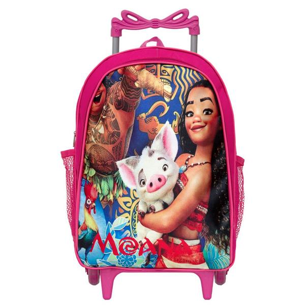 Imagem de Kit Bolsa Infantil Carrinho Menina Moana Resistente Toys 2U