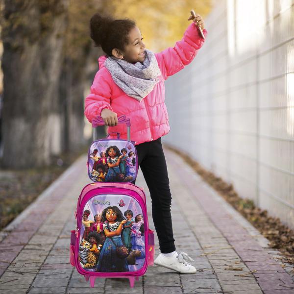 Imagem de Kit Bolsa Mochila Escolar Encanto + Lancheira Térmica Barata