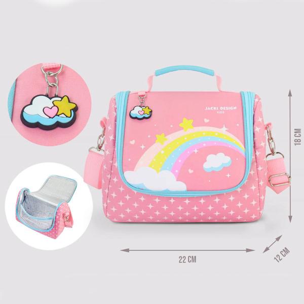 Imagem de Kit Bolsa Térmica Lancheira Necessaire Marmita Lanches Garrafa Squeeze Infantil  Escola Passeio Creche BPA Free