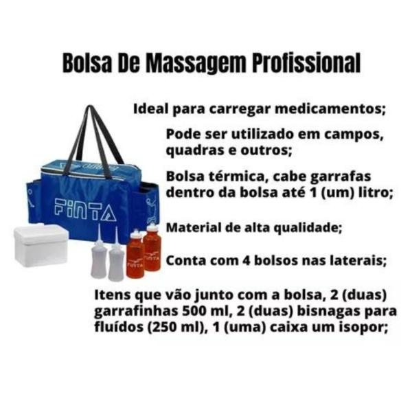 Imagem de Kit Bolsa Térmica Massagem e Kit Cesta Completo Futebol Esportes