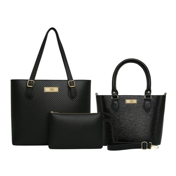 Kit Bolsas Grande + Bau + Carteira Feminina Willibags . Kit Bolsas Grande + Bau + Carteira Feminina Willibags .