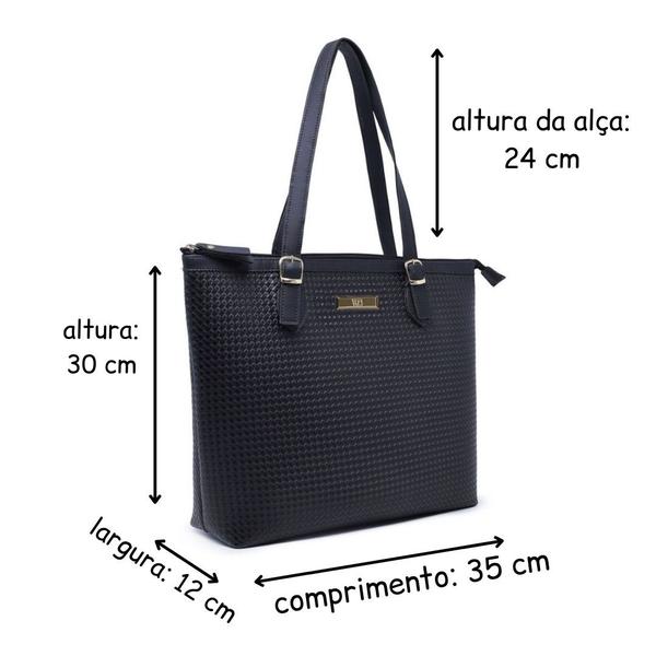 Imagem de Kit Bolsas Tipo Sacola Grande + Necesser Feminina Willibags.