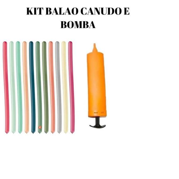 Imagem de Kit Bomba Balao Sao Roque Canudo Festa Eventos Decoraçao