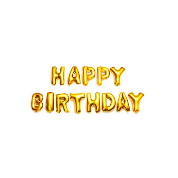 Imagem de Kit Bomba De Ar Manual + Balão Happy Birthday 