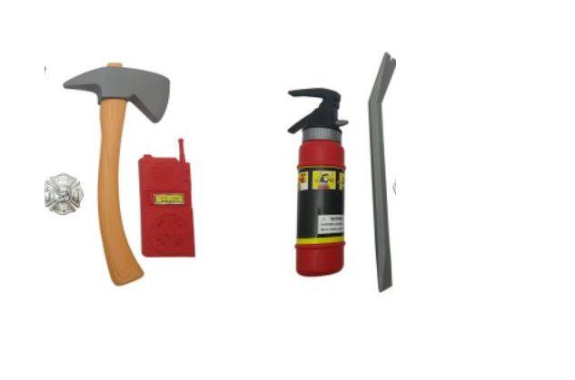 Imagem de Kit Bombeiro Infantil 6 Pçs Com Capacete Play Set Fireman