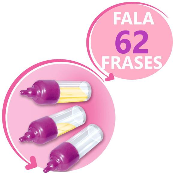 Imagem de Kit Boneca Angelia Fala 62 Frases + Bolsa + Carrinho Rosa