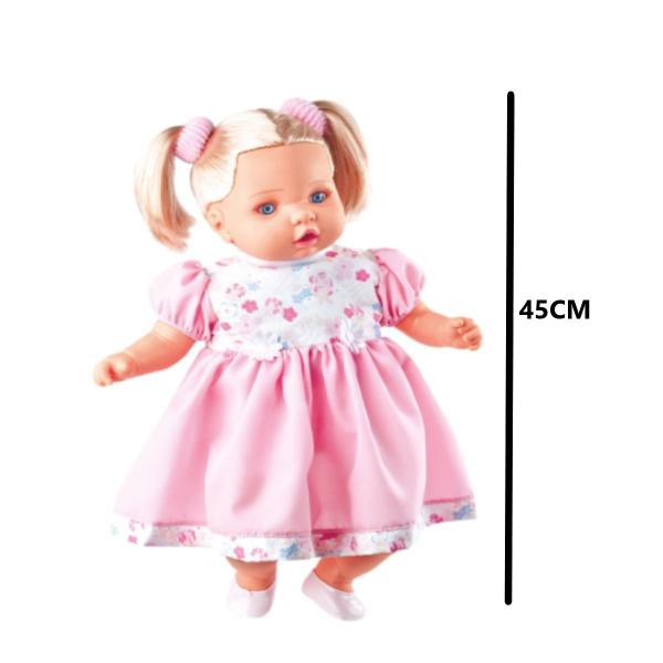 Kit Boneca Baby Angelina C/ Mamadeira e Carrinho de Passeio - Milk Brinquedo Imagem de Kit Boneca Baby Angelina C/ Mamadeira e Carrinho de Passeio