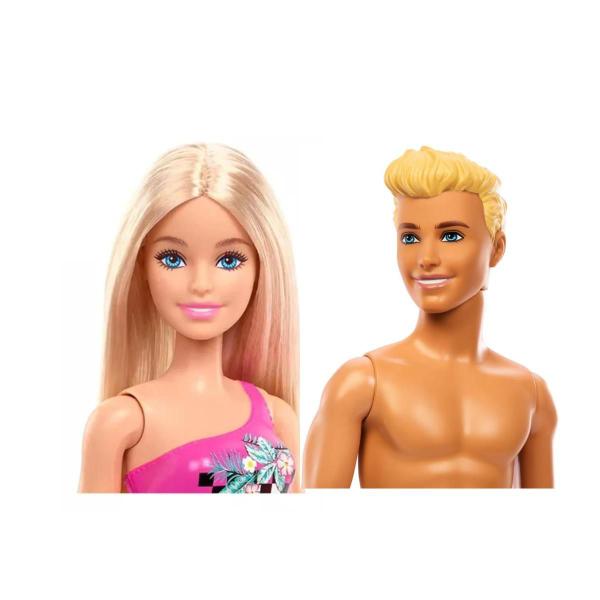 Imagem de Kit Boneca Barbie E Ken De Praia Piscina Namorados - Mattel