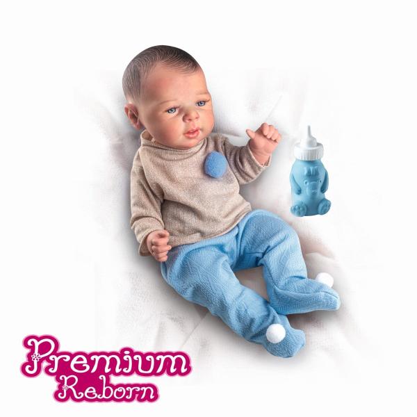 Imagem de Kit Boneca Bebê Reborn Menino + Carrinho Baby Cars