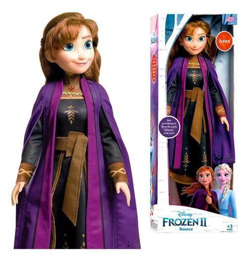 Imagem de Kit Boneca Elsa E Anna Frozen Grande 55 Cm Disney