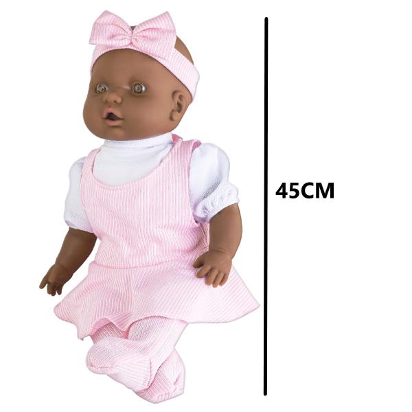 Imagem de Kit Boneca Judy Negra Minha 1ª Oração + Carrinho Brinquedo