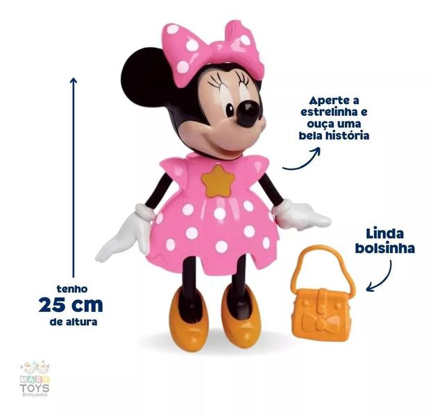 Imagem de Kit Bonecas Minnie Conta História E Patinadora Coleção Brinquedo Menina Elka