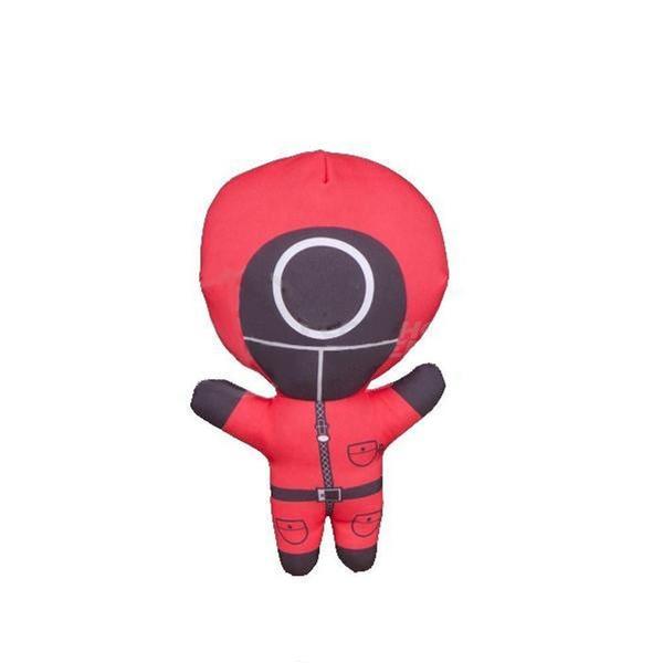 Imagem de Kit Boneco De Pelucia Squid Game Round 6 Vermelho 26Cm