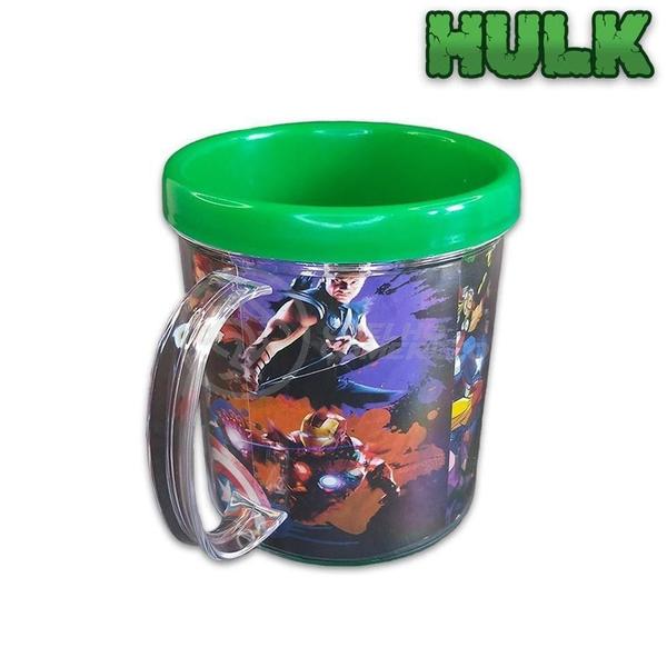 Imagem de Kit Boneco Hulk Marvel 15 Cm + Caneca Vingadores 350 Ml