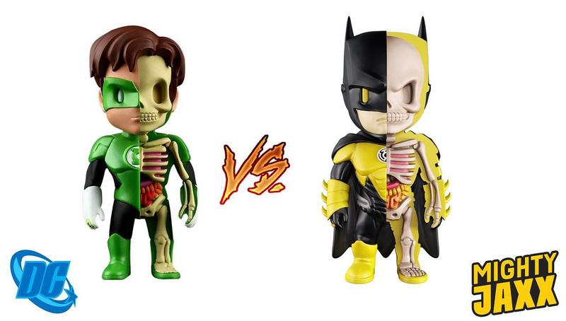 Imagem de Kit Boneco Lanterna Verde + Batman Lanterna Amarela - XXRay