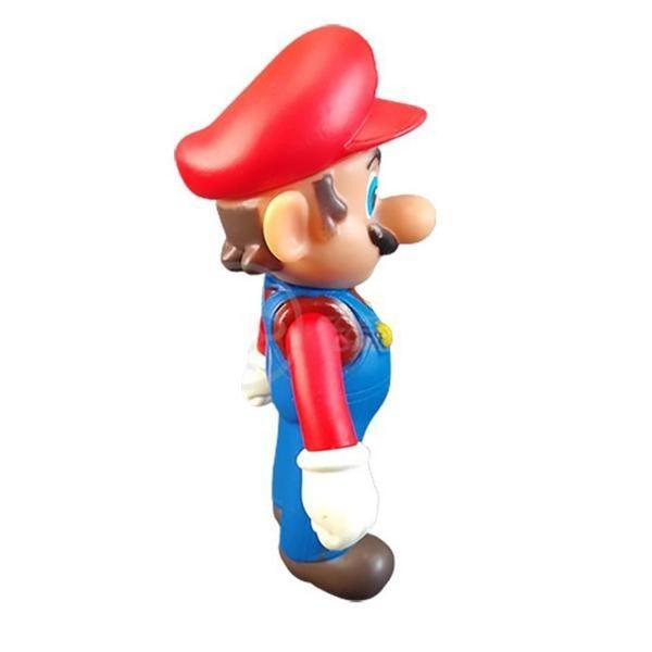 Imagem de Kit Boneco Mario World Articulado 12Cm + Caneca 350Ml