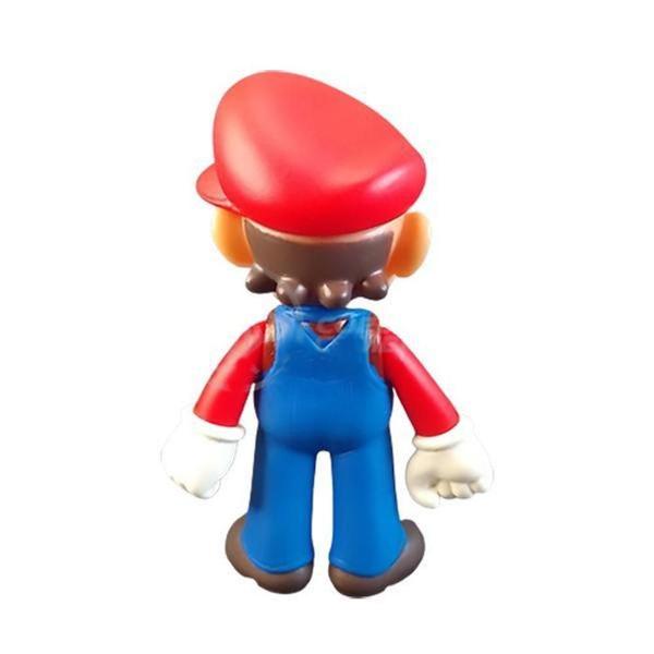 Imagem de Kit Boneco Mario World Articulado 12Cm + Caneca 350Ml